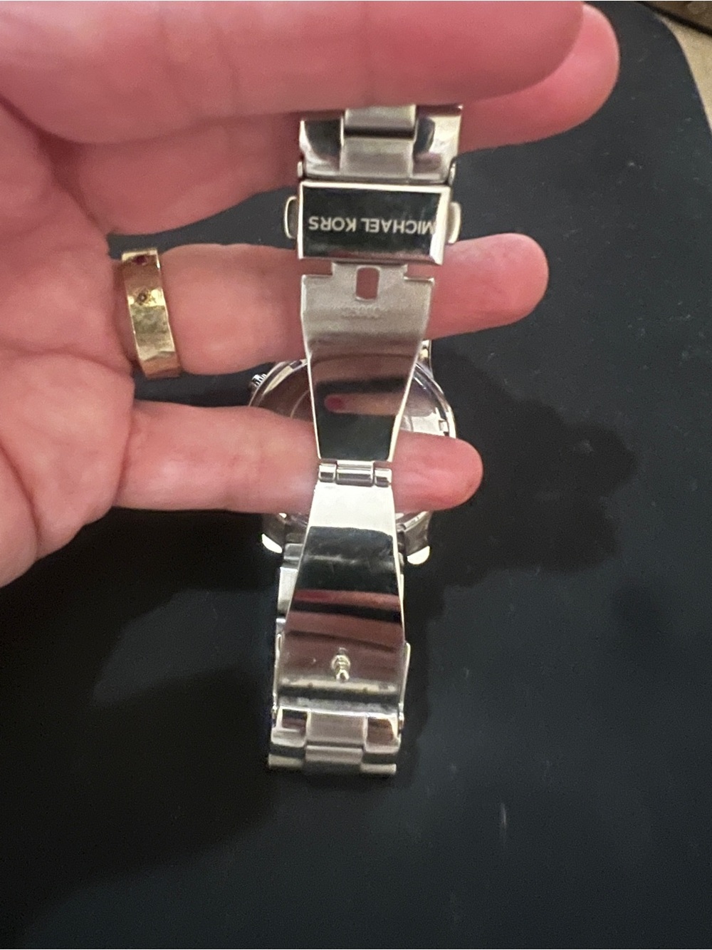 Michael Kors Silver Stainless Steel Chronograph Watch - Picture 4 of 4